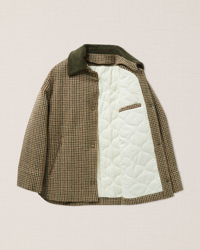 Houndstooth pure-wool jacket woman, Made in Italy | Velasca