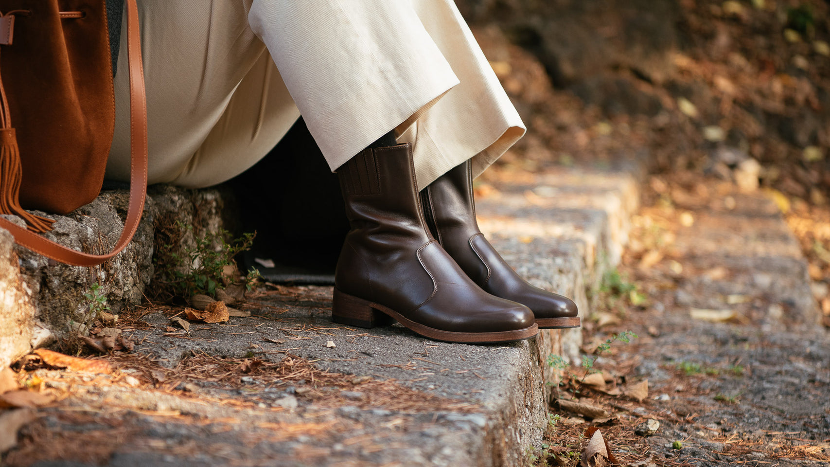 Vintage low heel ankle boots | Velasca